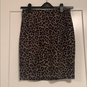 Leopard Print Pencil Skirt